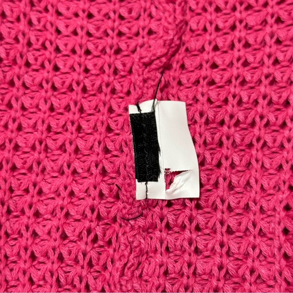 Two Piece Pink Knit Maxi Skirt and Cropped Sleeveless Top Knit Cover Up - Picture 8 of 16